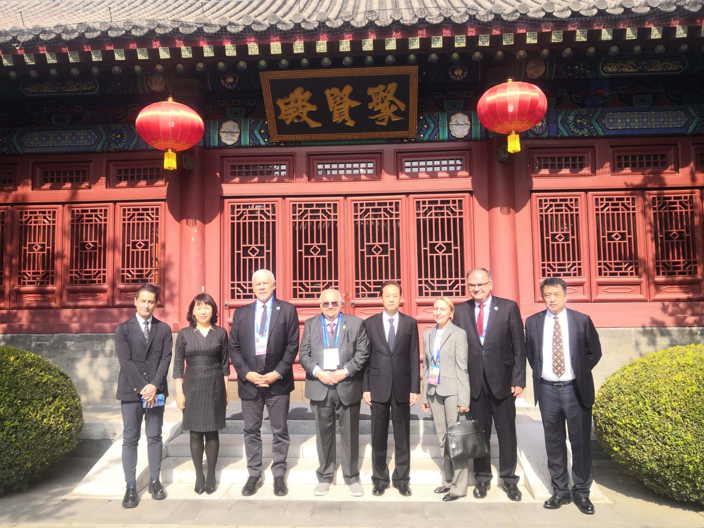 王超会长会见尼扎米·甘伽维国际中心前政要代表团